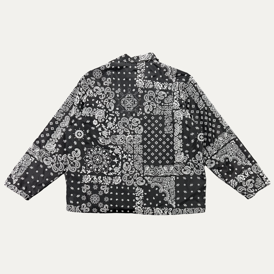 Kith Flocked Deconstructed Bandana Coaches Jacket