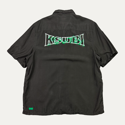 Ksubi Neon Resort Short Sleeve Button Up Shirt