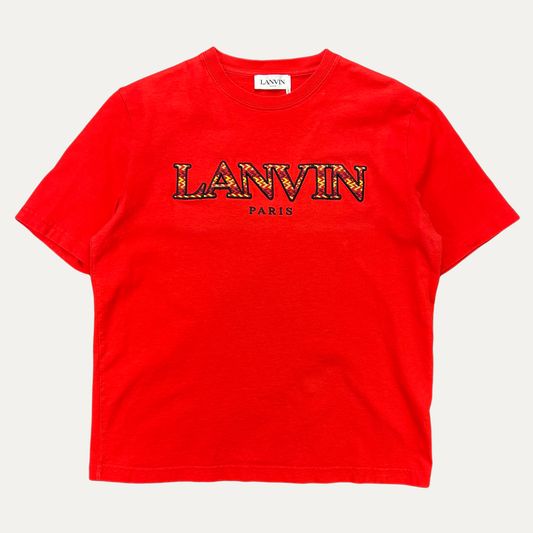 Lanvin Embroidered Chest Spellout T-Shirt