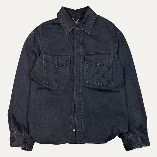 Louis Vuitton Denim Button Up Long Sleeve Shirt