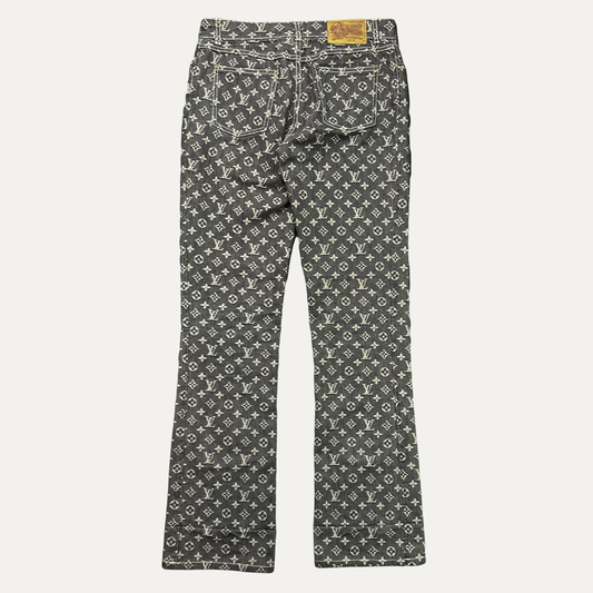 Louis Vuitton Jacquard Monogram Denim Jean