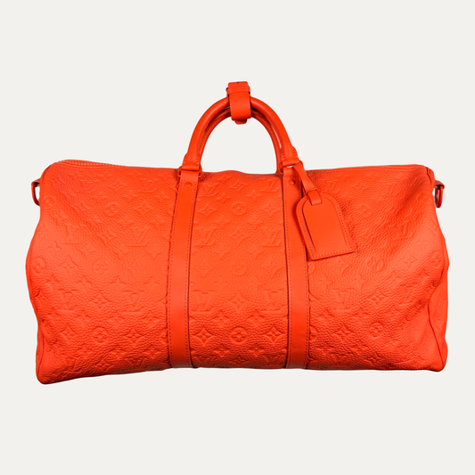 Louis Vuitton Virgil Abloom Monogram Taurillon Keepall