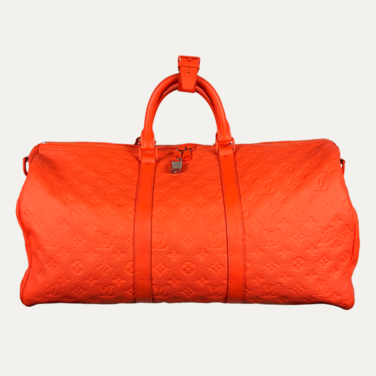 Louis Vuitton Virgil Abloom Monogram Taurillon Keepall