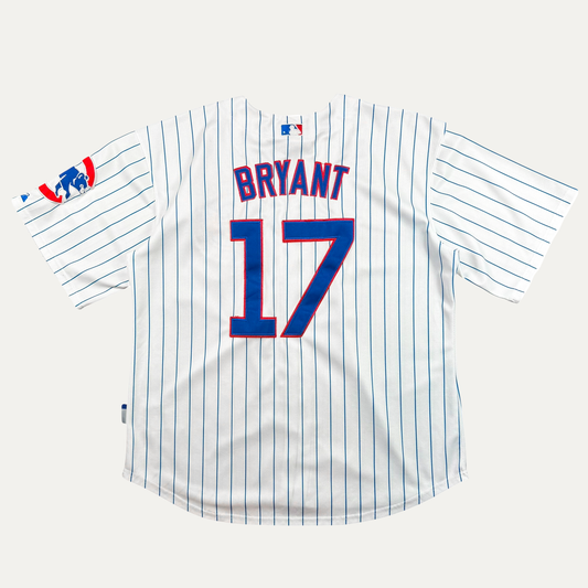 Majestic Chicago Cubs Pin Stripe Baseball Jersey