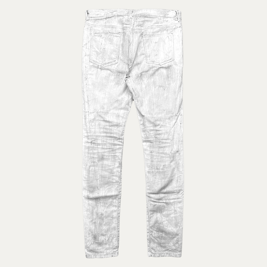 Maison Margiela Paint Cracked Slim Fit Denim Jean