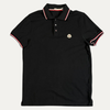 Moncler Tri-Color Trimmed Polo Shirt