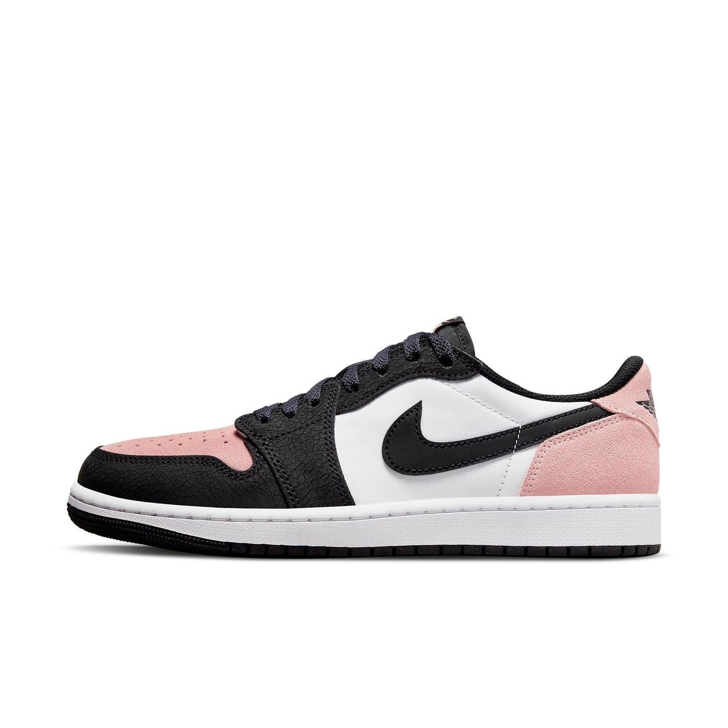 Jordan 1 Low OG "Bleached Coral" (M)- Black/Bleached Coral/White-Grey Fog