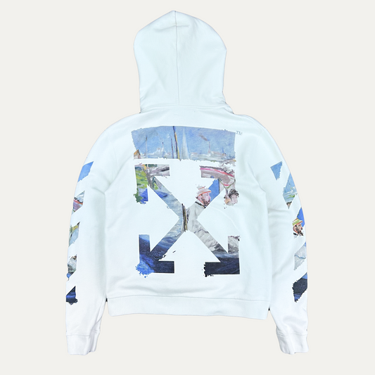 Off-White Oil Painting Zip-Up Hoodie