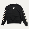 Off-White Monochrome Caravaggio Diagonal Crewneck Sweatshirt