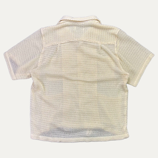 Paratodo 72 Segundo Smock Floral Lace Button Up Shirt