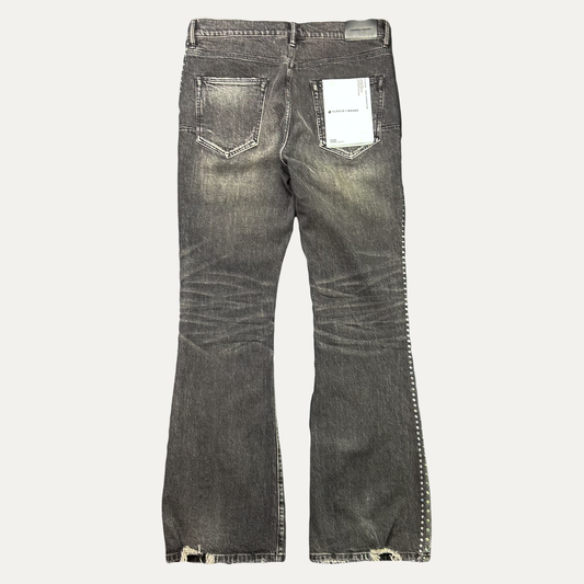 Purple Brand Crystal Side Flare Denim Jean