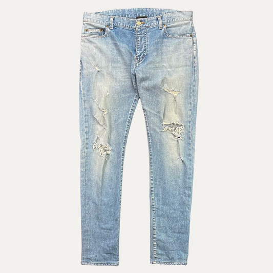 Saint Laurent Distressed Denim Jean