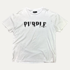 Purple Brand Distressed Chest Spellout T-Shirt