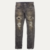 Purple Brand Distressed Purple Contrast Stitching Denim Jean