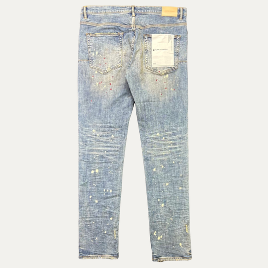 Purple Brand Paint Splatter Denim Jean