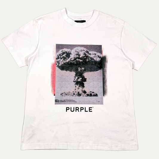 Purple Brand Puzzle Print T-Shirt
