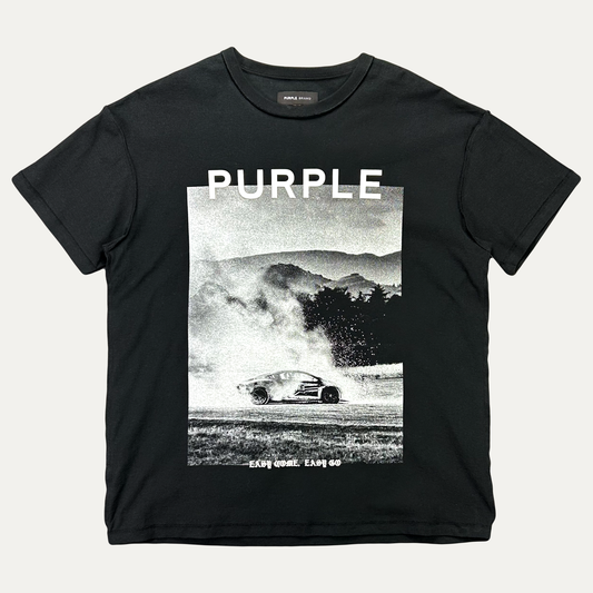 Purple Brand Textured Inside Out T-Shirt
