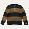 Raf Simons Striped Mohair Knit Crewneck Sweatshirt