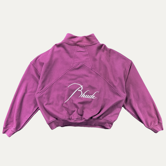 Rhude Pocket Logo Quarter Zip Sweatshirt