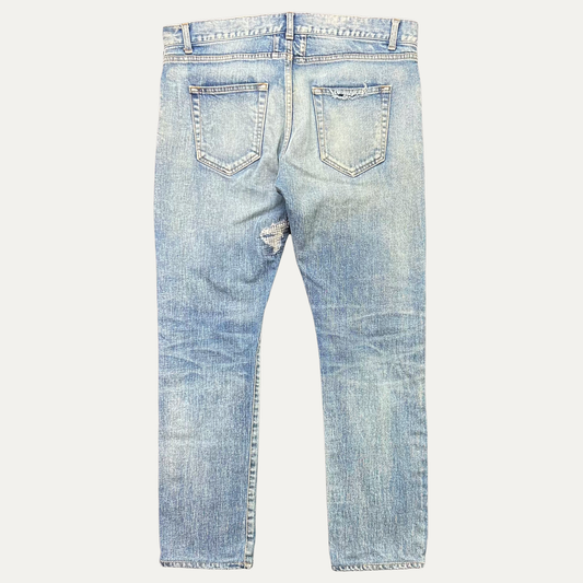 Saint Laurent Distressed Denim Jean