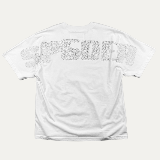 Sp5der Rhinestone Silk T-Shirt