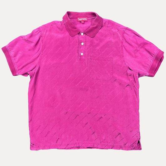 Supreme Jacquard Logo Silk Shirt