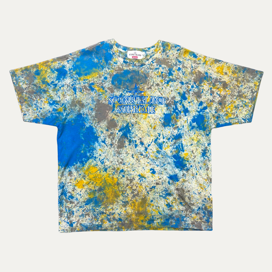 Supreme X Stone Island Embroidered Logo T-Shirt