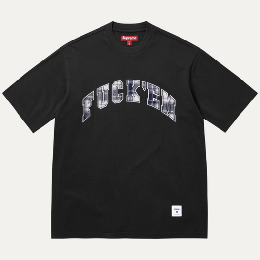 Supreme Fuck Em Plaid T-Shirt