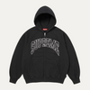 Supreme Cracked Raglan Black Hoodie