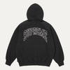 Supreme Cracked Raglan Black Hoodie