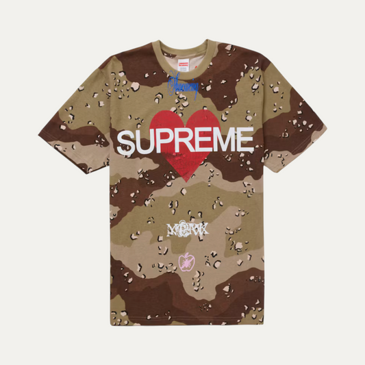 Supreme Announcing Tee Chocolate Chip Camo