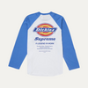 Supreme Dickies Raglan L/S Top Blue