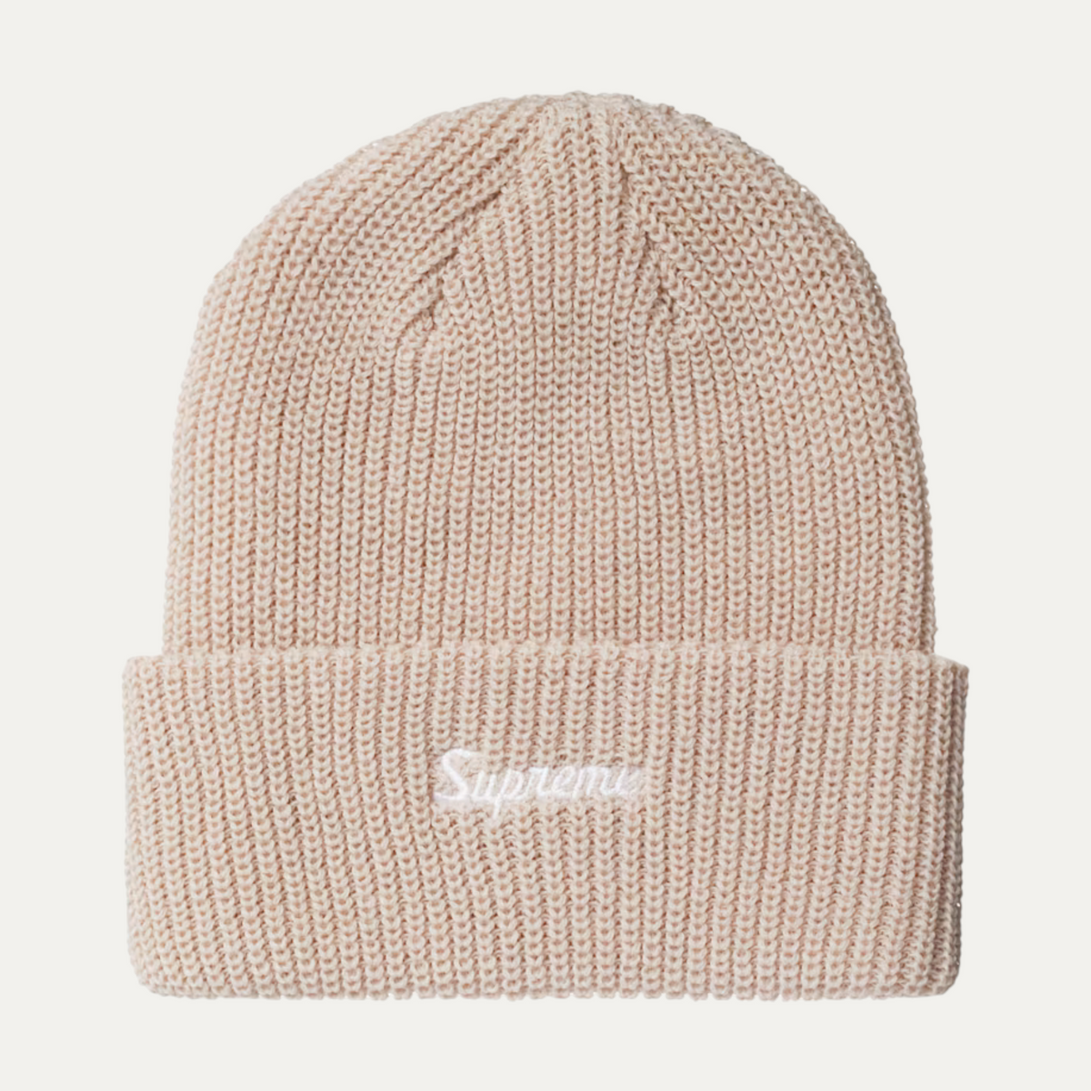 Supreme Loose Gauge Beanie Beige