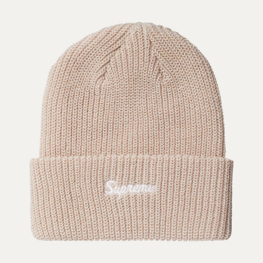 Supreme Loose Gauge Beanie Beige