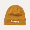 Supreme New Era Box Logo Beanie Light Mustard