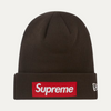 Supreme New Era Box Logo Beanie Brown