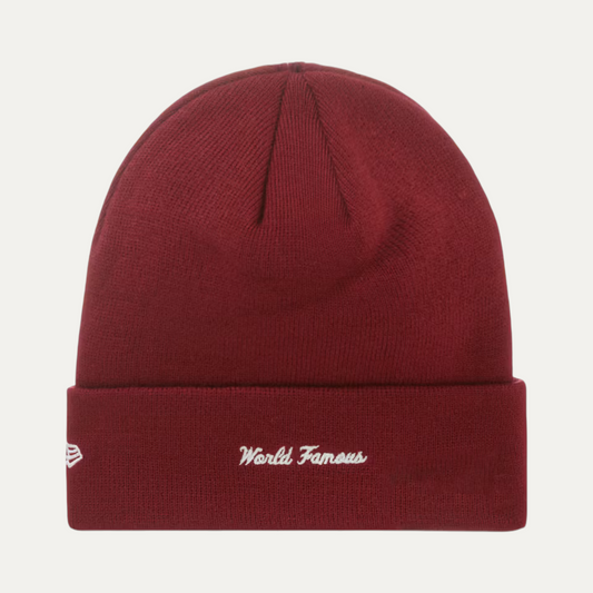 Supreme New Era Box Logo Beanie Cardinal Red