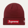 Supreme New Era Box Logo Beanie Cardinal Red