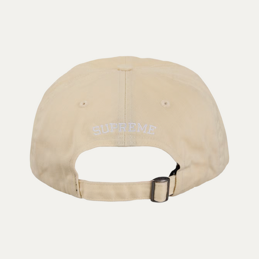 Supreme Pigment Coated S Logo 6-Panel Light Tan