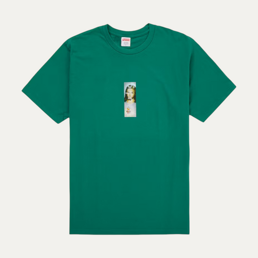 Supreme Prayer Card Box Logo Tee Green