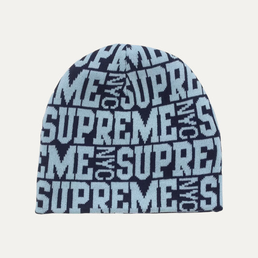 Supreme Reversible Camo Beanie Blue