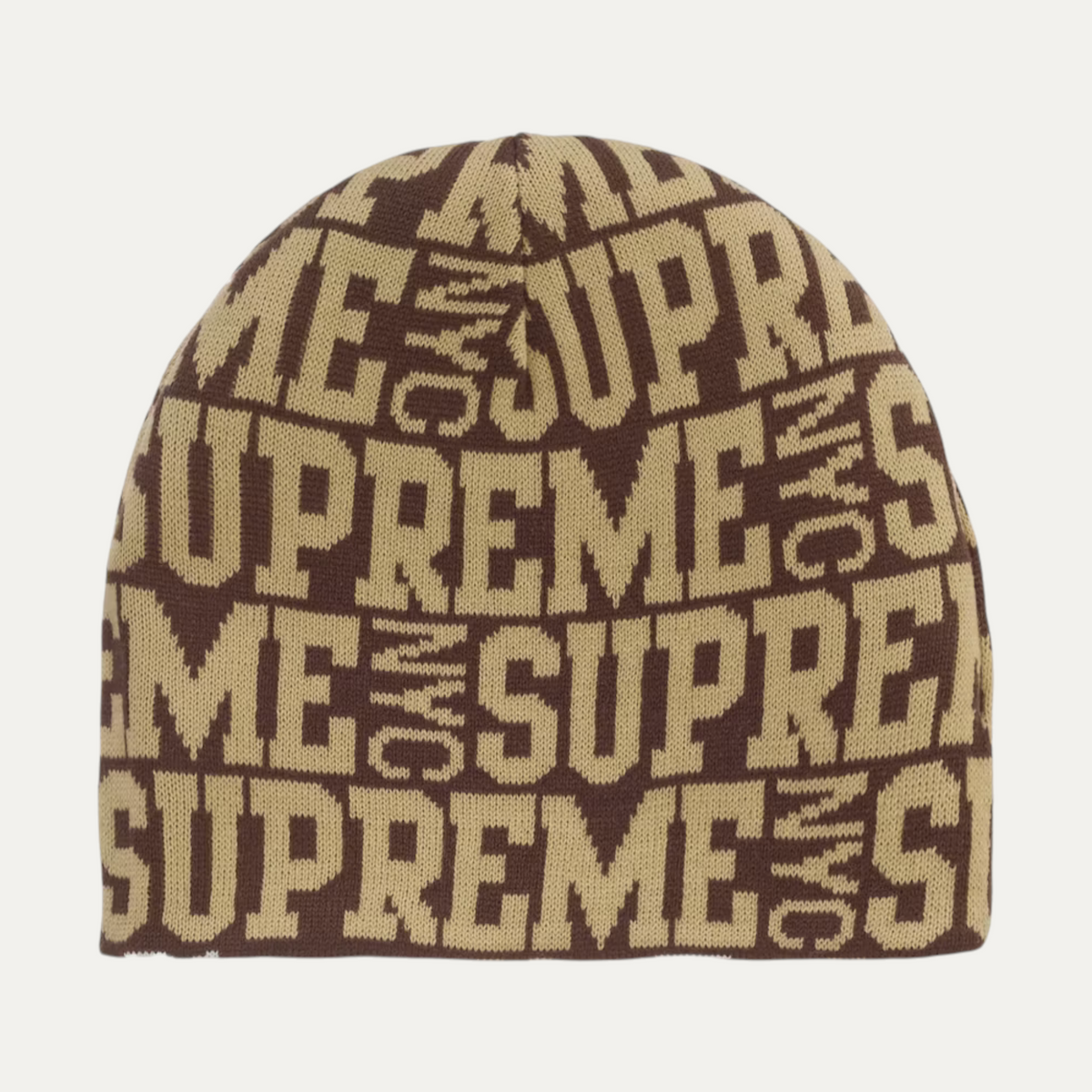 Supreme Reversible Camo Beanie Brown