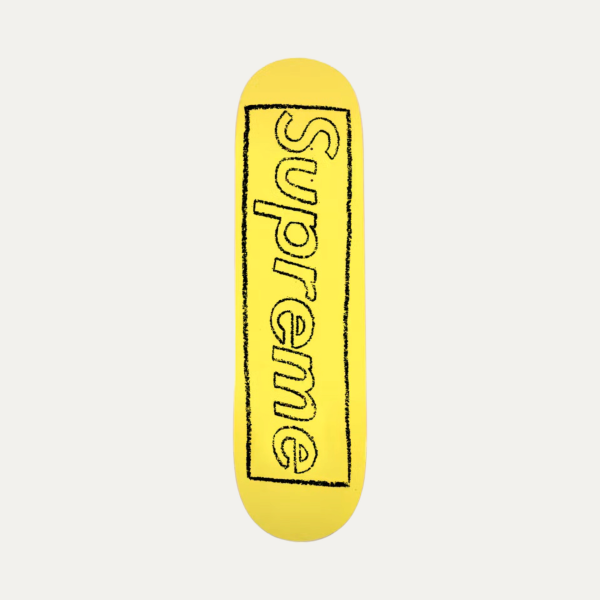Supreme X KAWS Yellow Skateboard