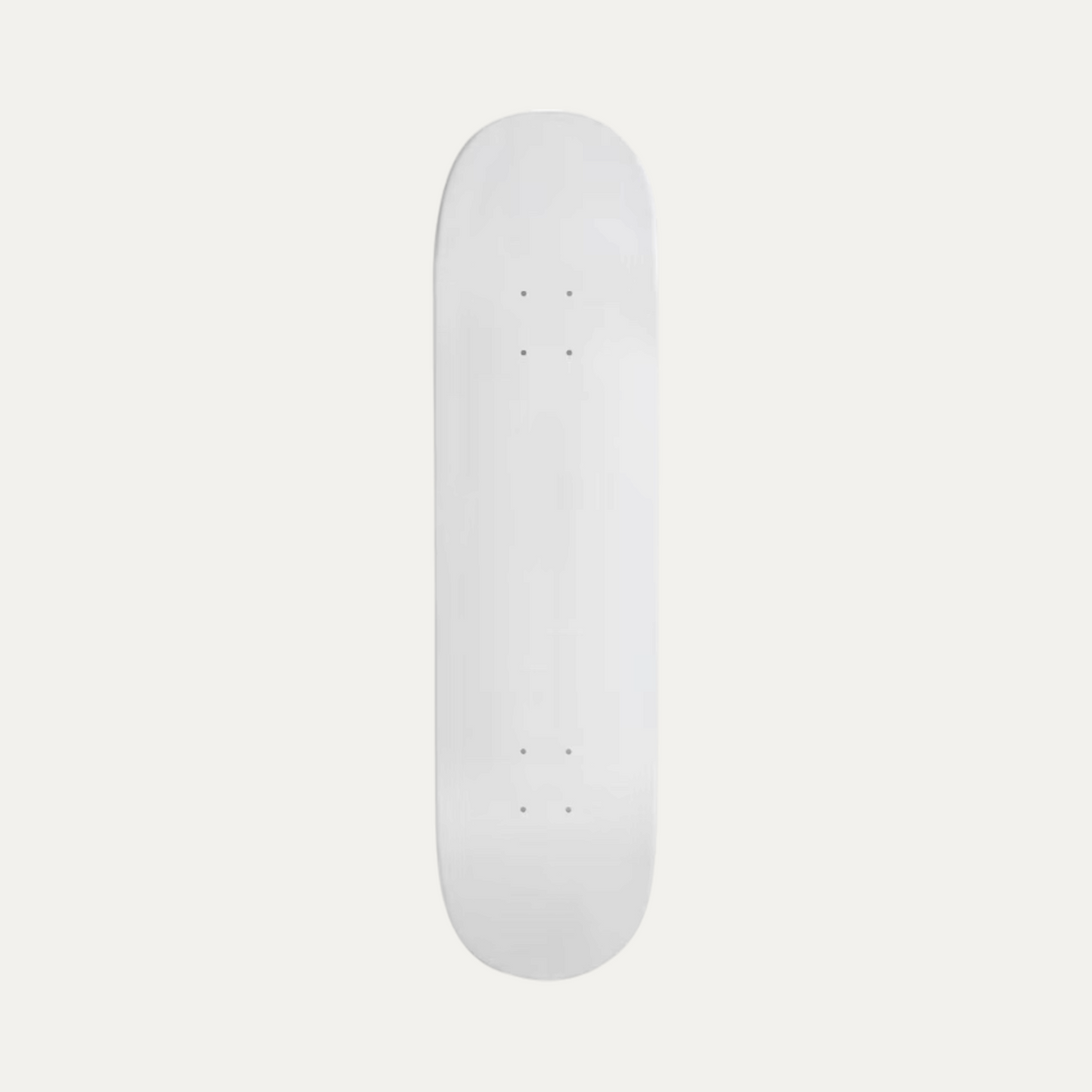 Supreme White On White Skateboard