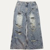 Vale Rhinestone Baggy Denim Jeans