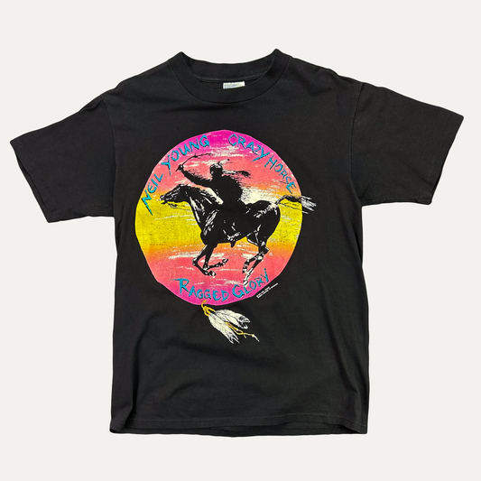 Vintage 1991 Neil Young Ragged Glory Crazy Horse Tour T-Shirt