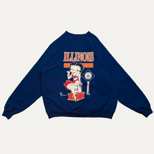 Vintage 1996 Betty Boop Illinois Crewneck Sweatshirt