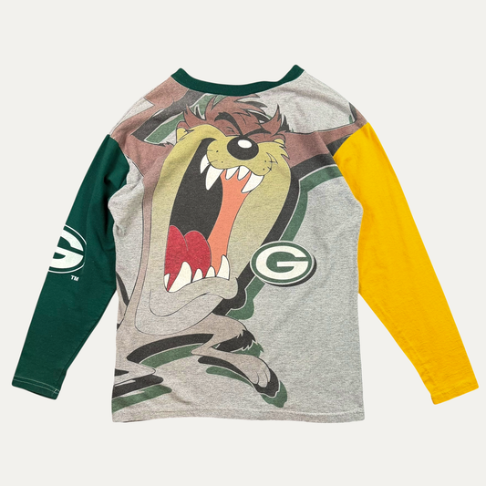 Vintage 1996 Taz Green Bay Packers Long Sleeve T-Shirt