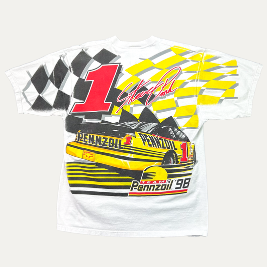 Vintage 1998 Steve Park Pennzoil Nascar AOP T-Shirt