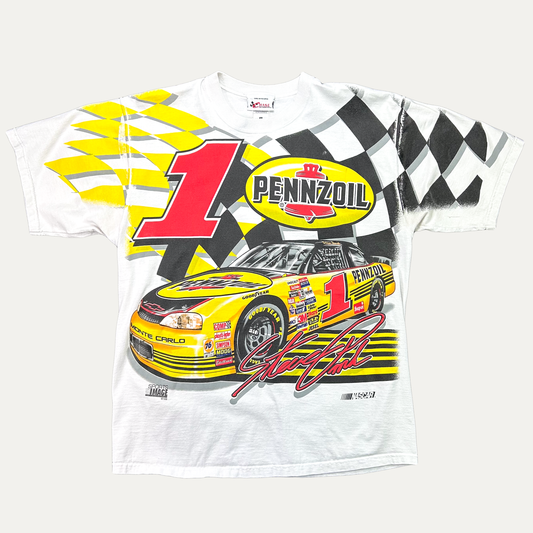 Vintage 1998 Steve Park Pennzoil Nascar AOP T-Shirt